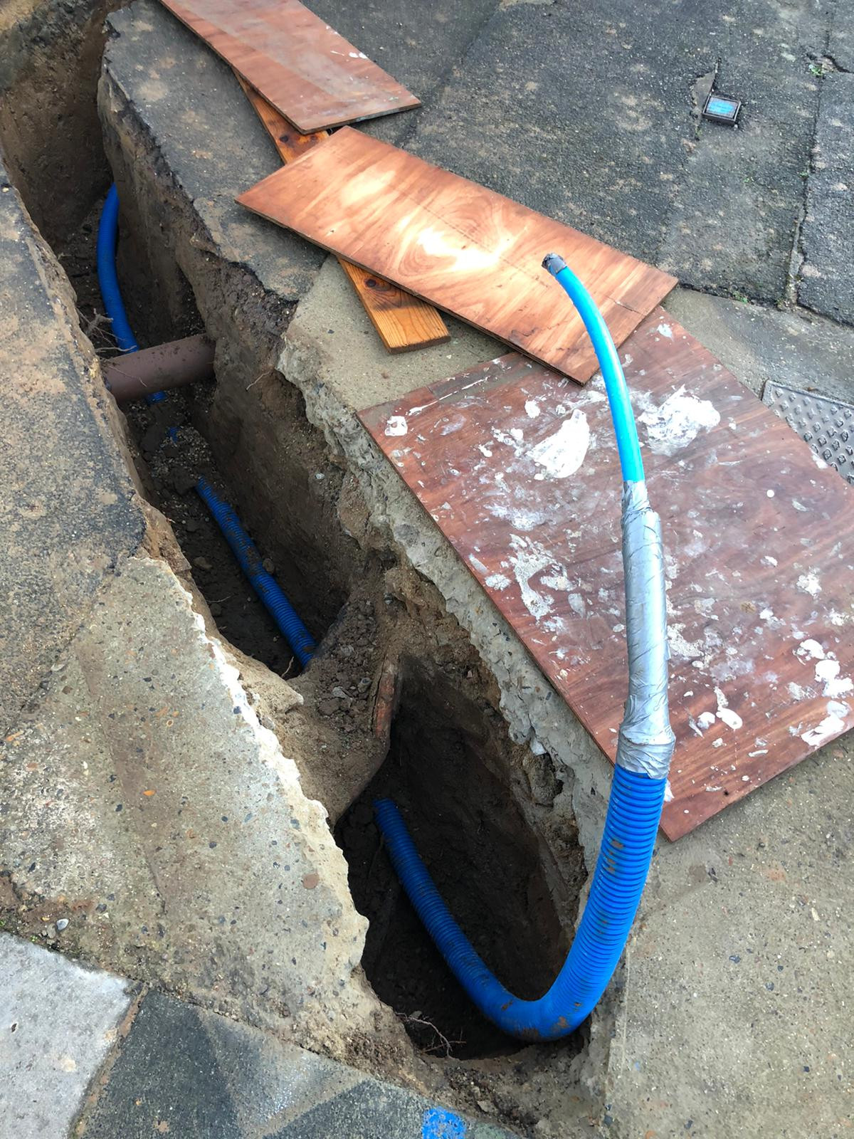 water main installation Essex